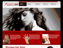 Tablet Screenshot of elisabethhair.com